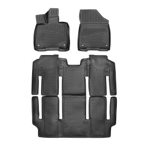 Toyota Sienna Floor Mats - Omac - Rubber TPE - Black - 2021